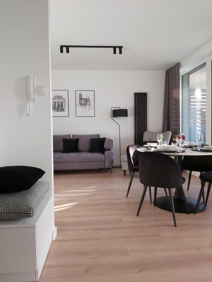 Apartament 150 Zaspa Vvita Z Prywatnym Ogrodem I Tarasem Gdańsk Exterior foto