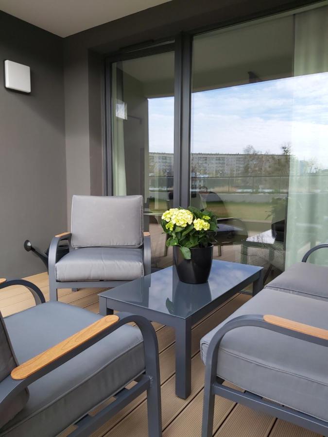 Apartament 150 Zaspa Vvita Z Prywatnym Ogrodem I Tarasem Gdańsk Exterior foto