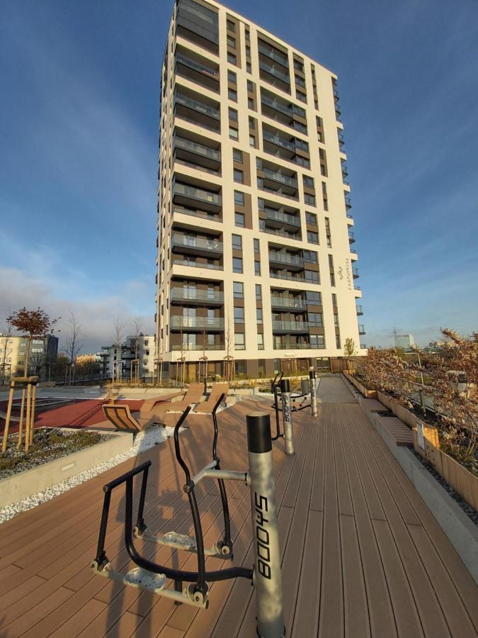 Apartament 150 Zaspa Vvita Z Prywatnym Ogrodem I Tarasem Gdańsk Exterior foto
